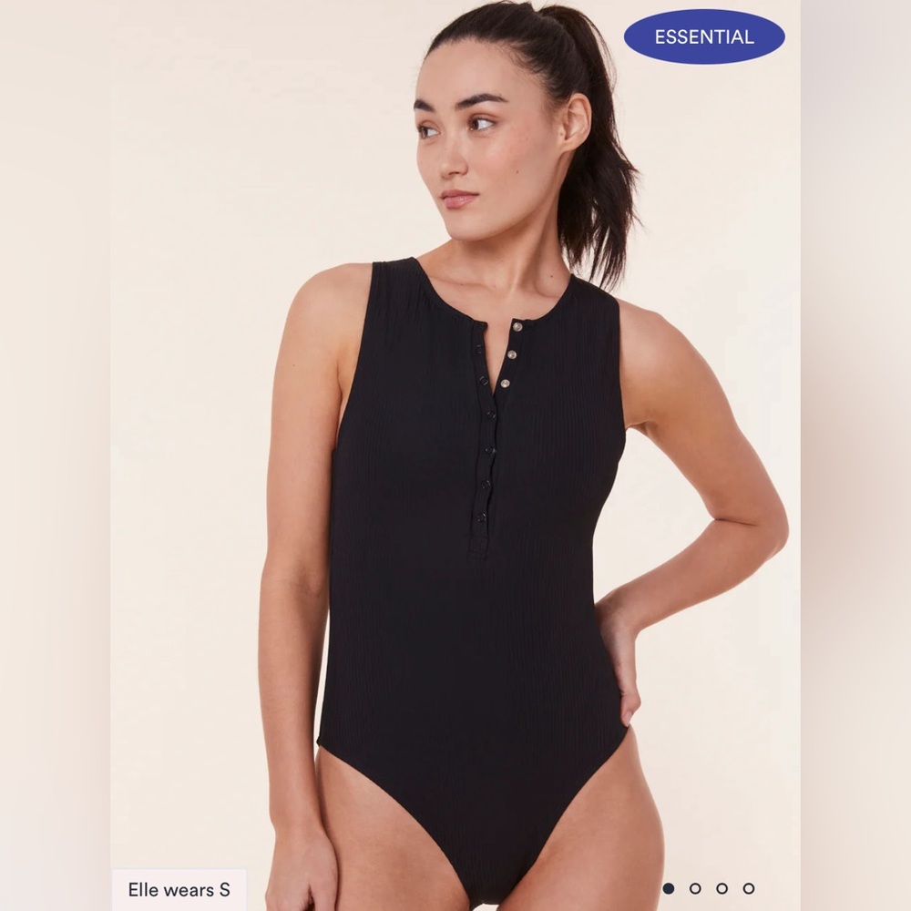 Andie Swim Malibu One Piece - Ribbed black - Small